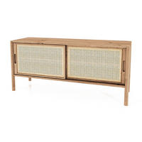 TV-SCHRANK INA Wildeiche - Eiche Bianco, Holz (142/64/46cm) - byoak
