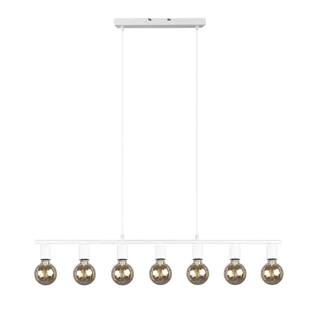 PENDELLEUCHTE VANNES Metall Weiß - Weiß, Metall (110/8/150cm)