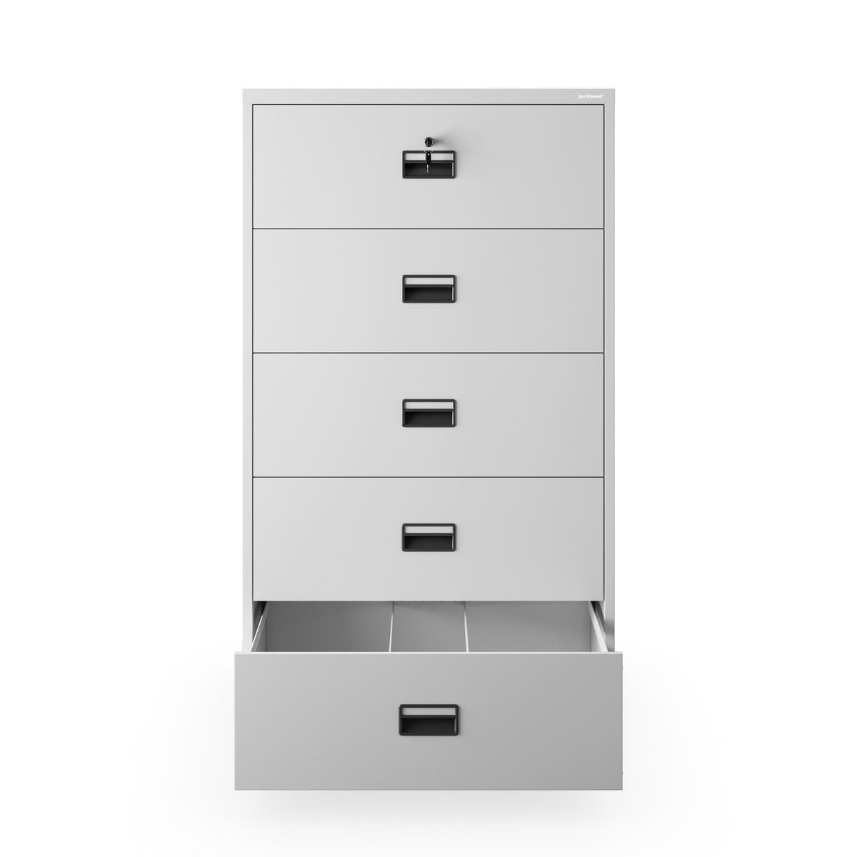 AKTENSCHRANK aus Metall SARA XL V5 162x90x60 cm - Grau, Metall (90/162/60cm) - Jan Nowak