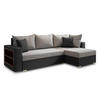 ECKSOFA Lord, Seite: Rechts - Schwarz/Grau, Holz/Textil (238/141cm) - Sofnet