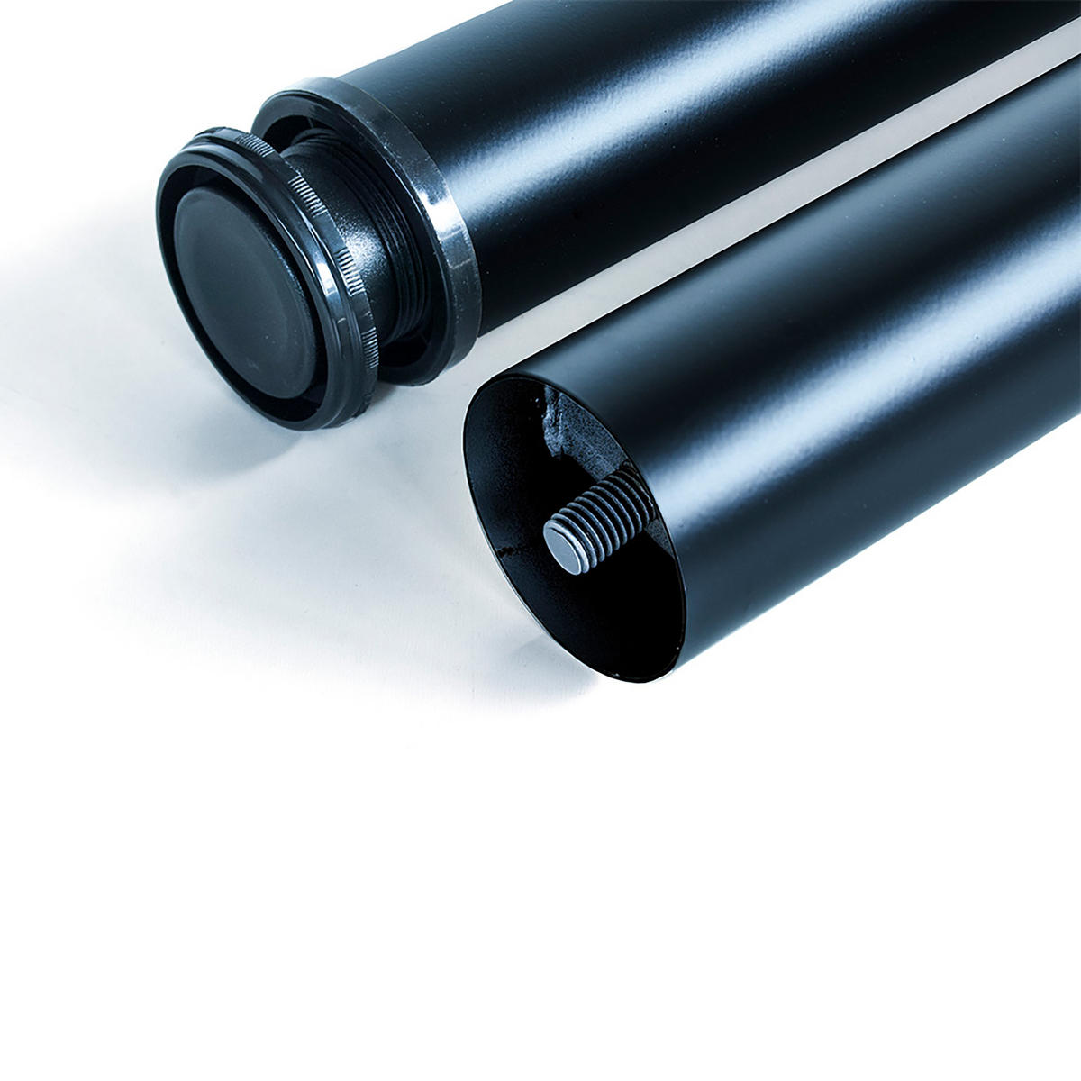 TISCHBEINE, Durchmesser 60mm, H 710mm, Stahl, Schwarz lackiert 4er-set - Schwarz, Metall (14.2/73/14.2cm) - EMUCA