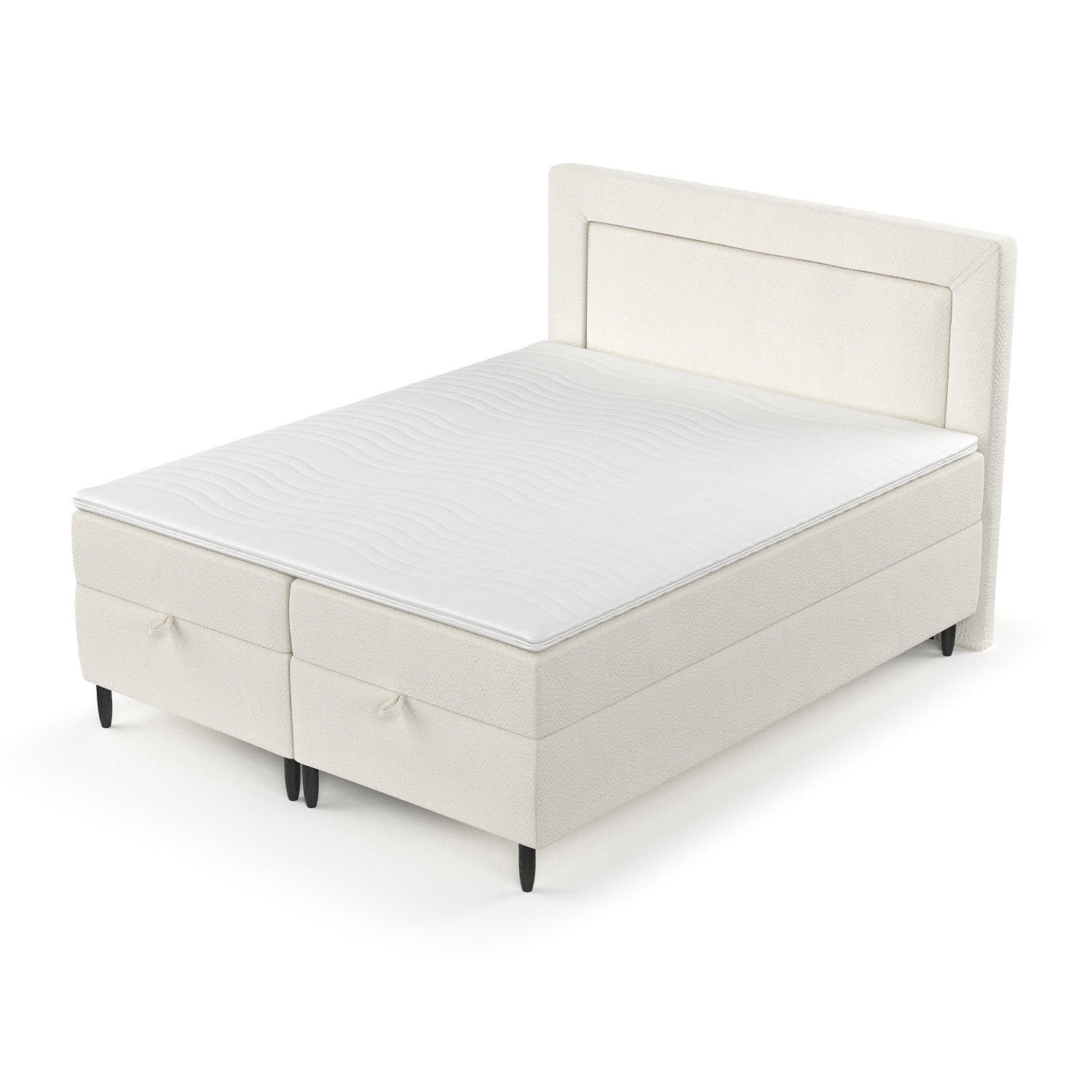 Thumbnail - Maison de Reve Boxbett, Weiß, Textil, Buche, Kiefer, H3, Höhe ca. 19 cm, 200x200 cm, Oeko-Tex® Standard 100, FSC 100%, M...