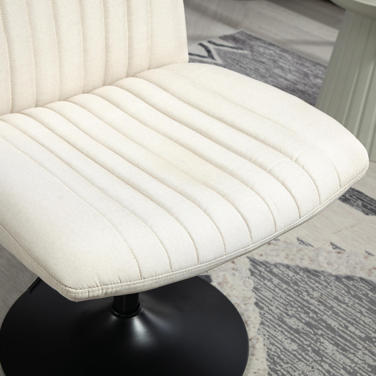 LOUNGESESSEL EMILY Beige - Beige/Schwarz, Textil/Metall (64/96/66cm) - SVITA