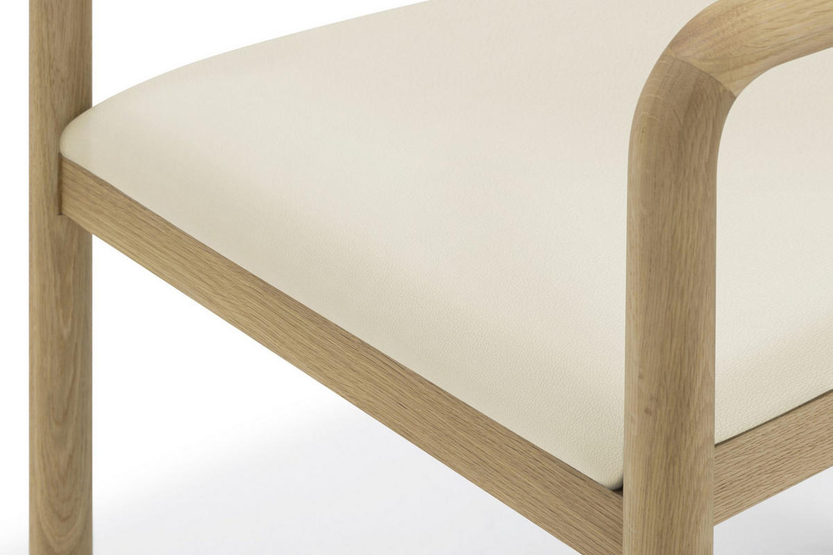 ESSZIMMERSTUHL Nature, Natur Massiveiche - Beige, Holz (58/77/59cm) - WOODEK