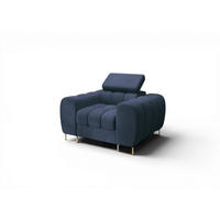 SESSEL Bastien In Stoff Moly - Blau, Holzwerkstoff/Textil (115/95/97cm) - Fun Möbel