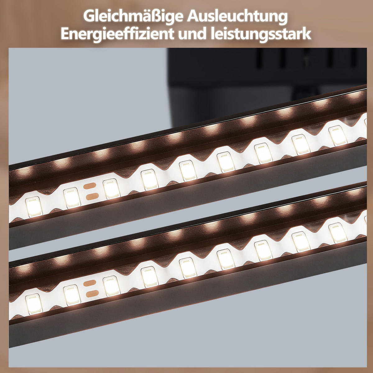 LED DECKENLEUCHTE Belwynne 34.5/34.5/6.7 cm - Schwarz, Kunststoff (34.5/34.5/6.7cm) - ZMH