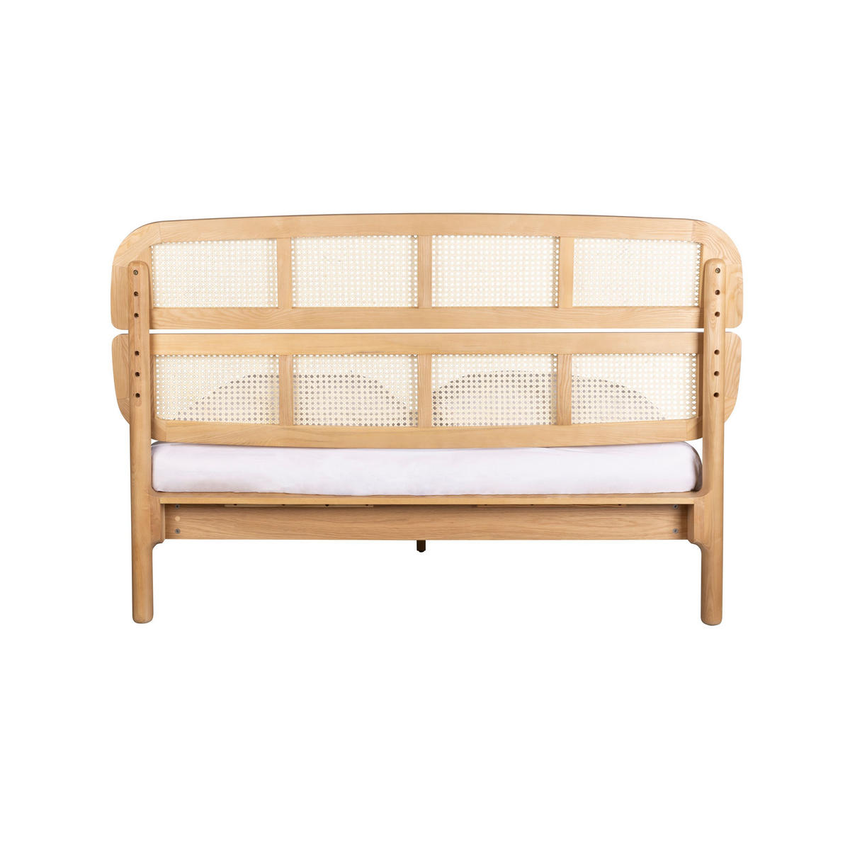 BETT Storm Naturel/Webbing 160 cm - Naturfarben, Holz (160/200cm) - Zuiver