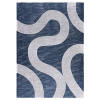 TEPPICH Zweiseitiger Graphit Modern Geometrisch - Kurzflor Rechteckig Weich - Blau Grau - 200 x 300 cm - Blau/Grau, Textil (200/300cm) - Mazovia