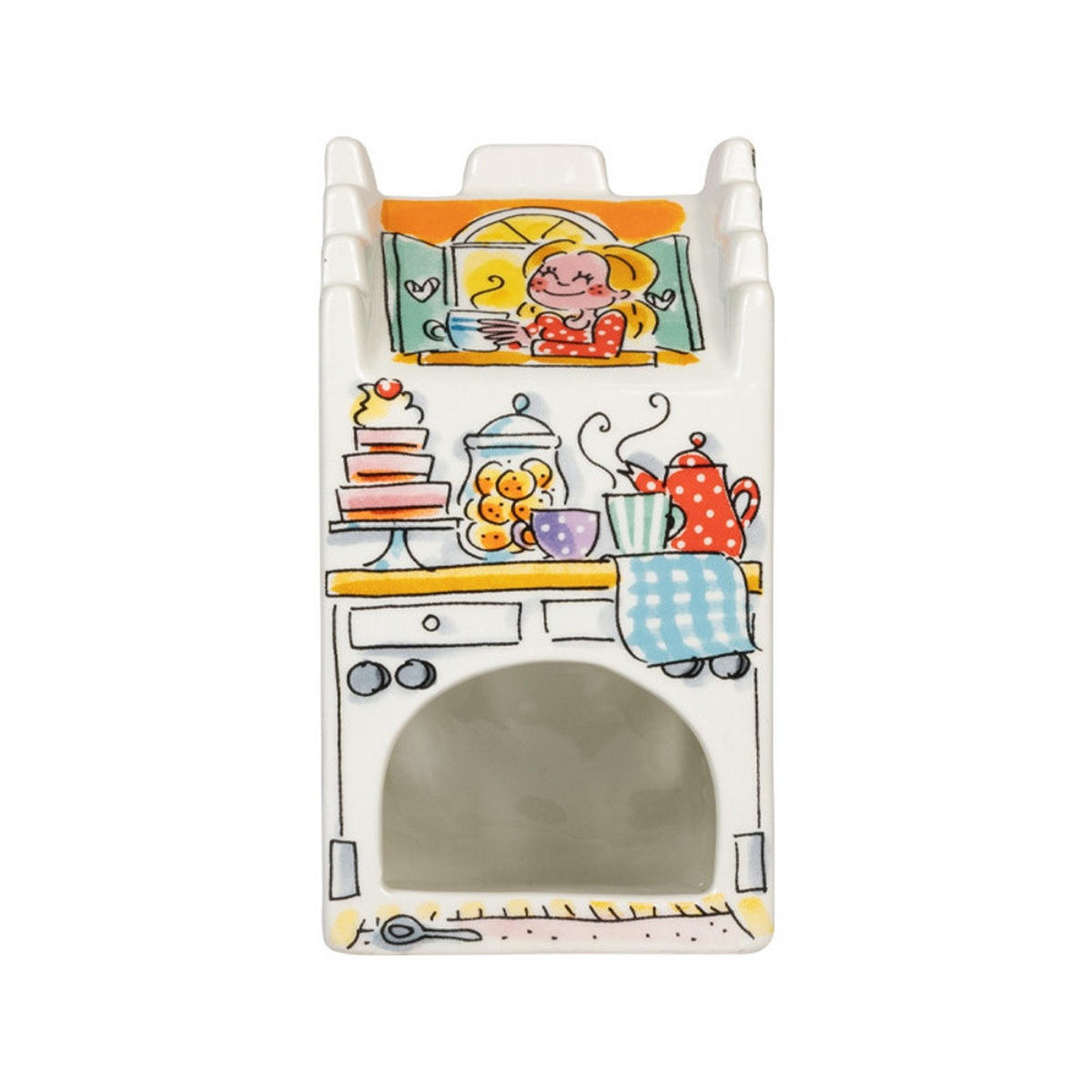 LICHTHAUS Home Sweet Home in Bunt - 14cm - Multicolor, Keramik (8.1/15/8.1cm) - Blond Amsterdam