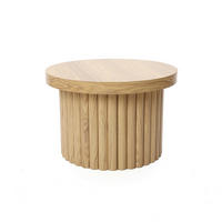 COUCHTISCH Rund aus MDF mit PU-Holzdessin | Ø60 x H40 cm - Eichefarben, Holz (60/60/40cm) - Hometopia