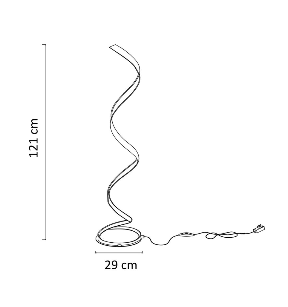 STEHLEUCHTE Millenium, Gold / Messing, 121cm - Goldfarben, Metall (121/29/121cm) - KOSILUM