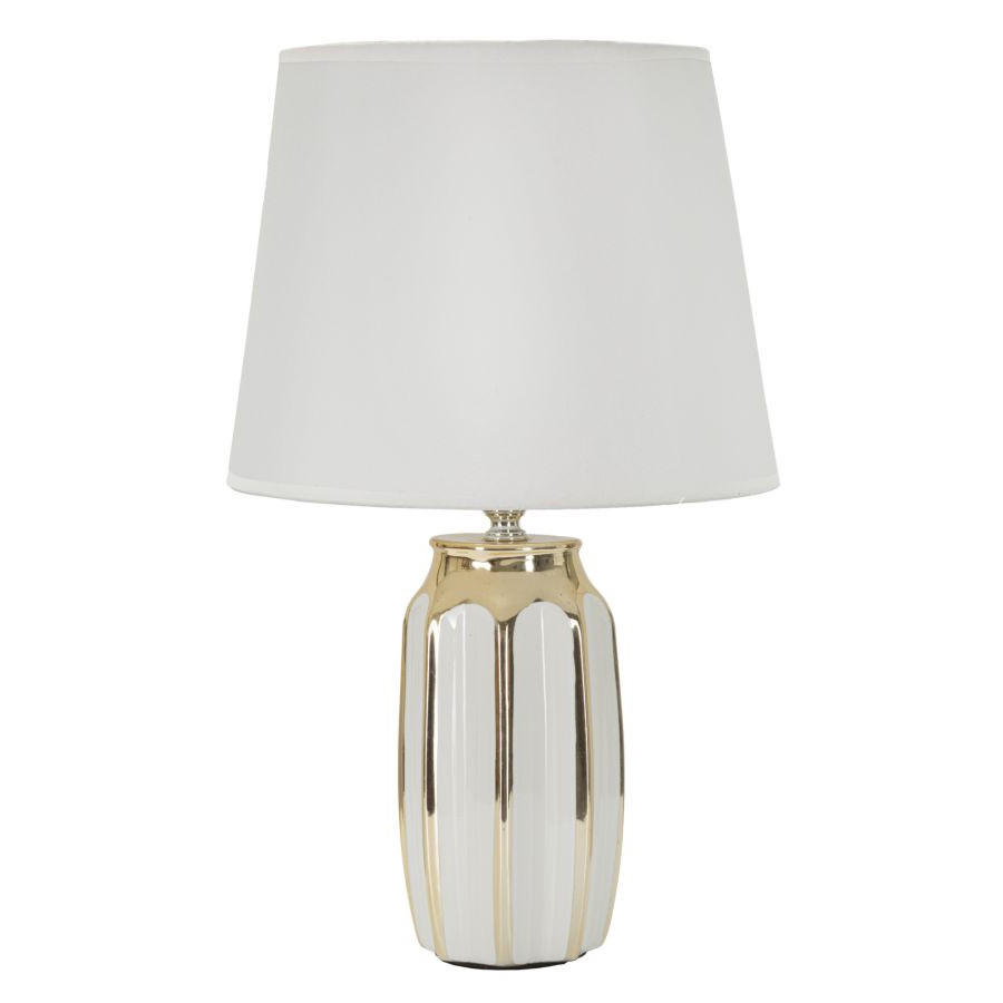 LAMPE Keramiksockel Tavolo Ø 25 cm - Weiß, Keramik (25/25/40.5cm) - Mauro Ferretti