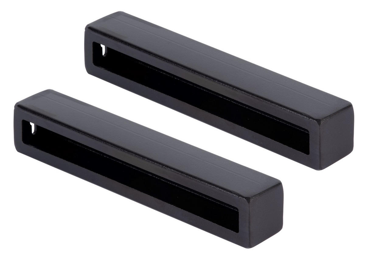 REGALTRÄGER als 2er Set Jona, Stahl in verschiedenen Trendfarben - Schwarz, Metall (4/4/22cm) - Alberts
