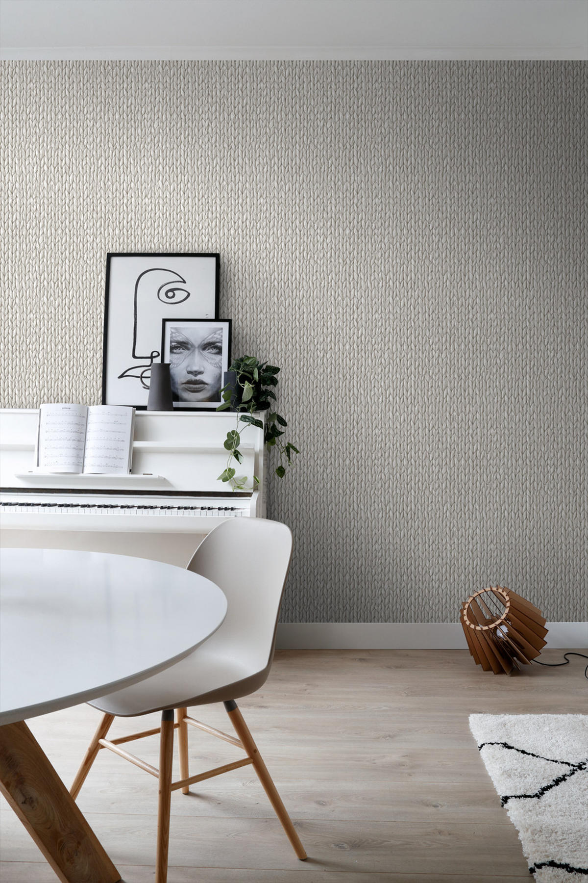 TAPETE Schilfmuster 53 cm x 10.05 m - Beige, Papier (53/1000cm) - ESTAhome