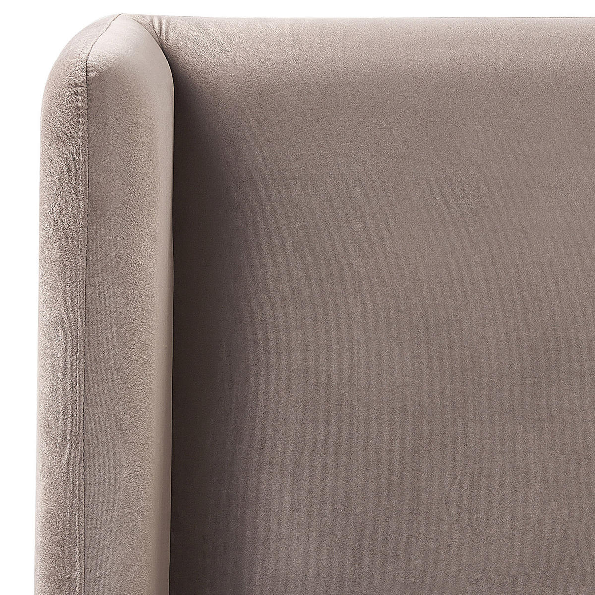 POLSTERBETT 160/200cm Taupe Arette - Taupe, Textil (160/200cm) - Beliani