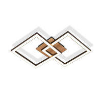 LED-DECKENLEUCHTE Vogthainbach 33.29/6.1/33.3 cm - Schwarz, Metall (33.3/33.29/6.1cm) - ZMH