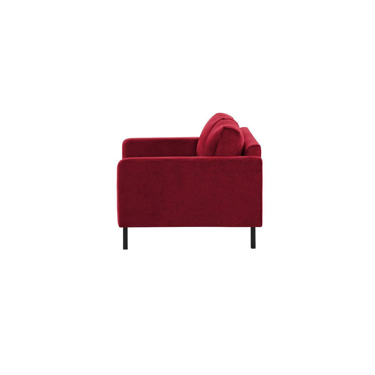 ZWEISITZER-SOFA Lioni-Kronos 2 - Rot, Holz/Textil (143/84/94cm)