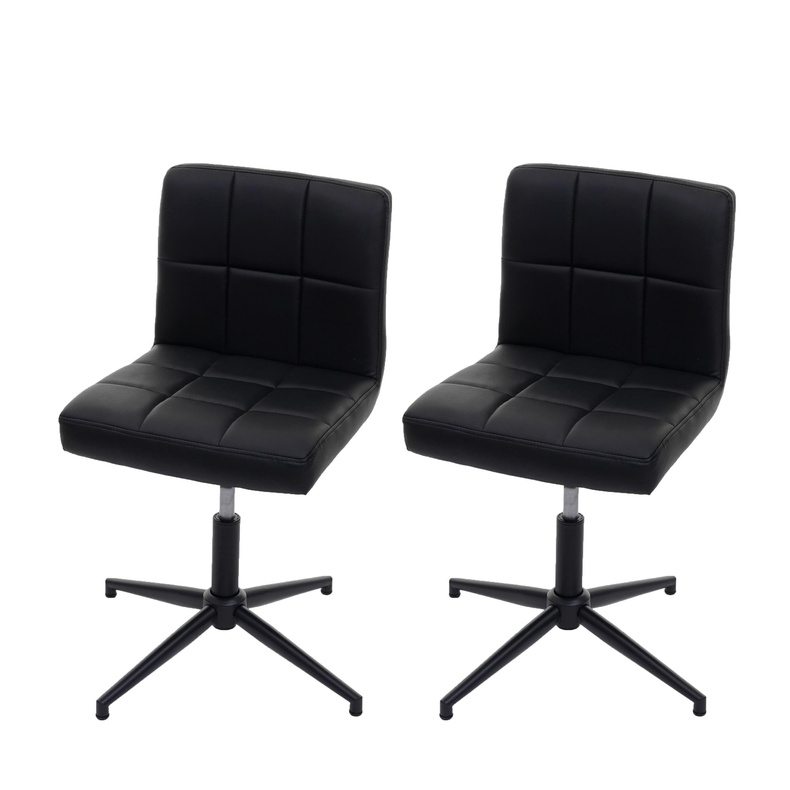 ESSZIMMERSTUHL Schwarz 2er-Set - Schwarz, Textil (64/90/64cm) - MCW