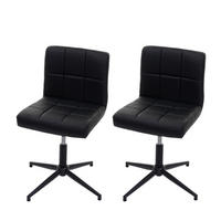 ESSZIMMERSTUHL Schwarz 2er-Set - Schwarz, Textil (64/90/64cm) - MCW