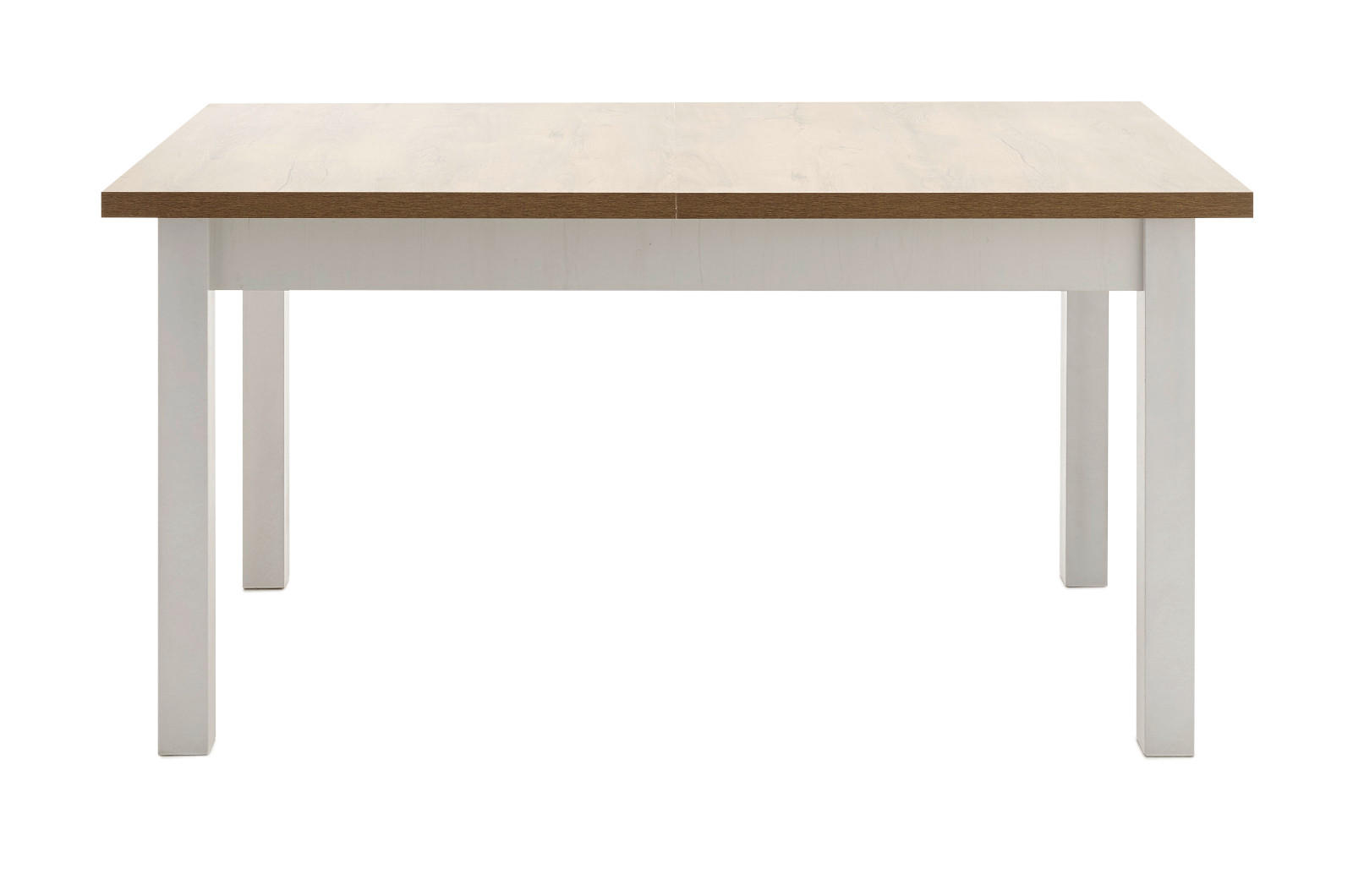 ESSTISCH weiß Pinie, Eiche hell Landhaus, Küchentisch ausziehbar 160 - 200 cm - Eichefarben/Weiß, Holzwerkstoff (200/90/82cm) - Furn.Design