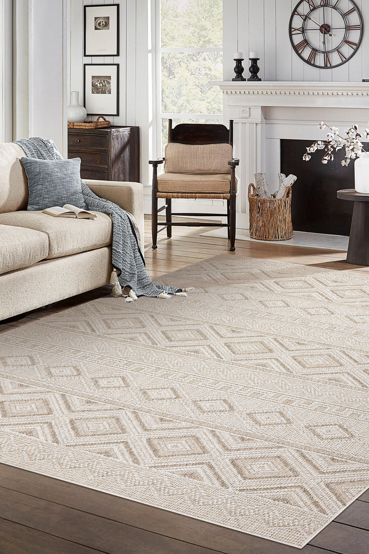 TEPPICH Origi 140/190 cm - Beige, Textil (140/190cm) - rugsX