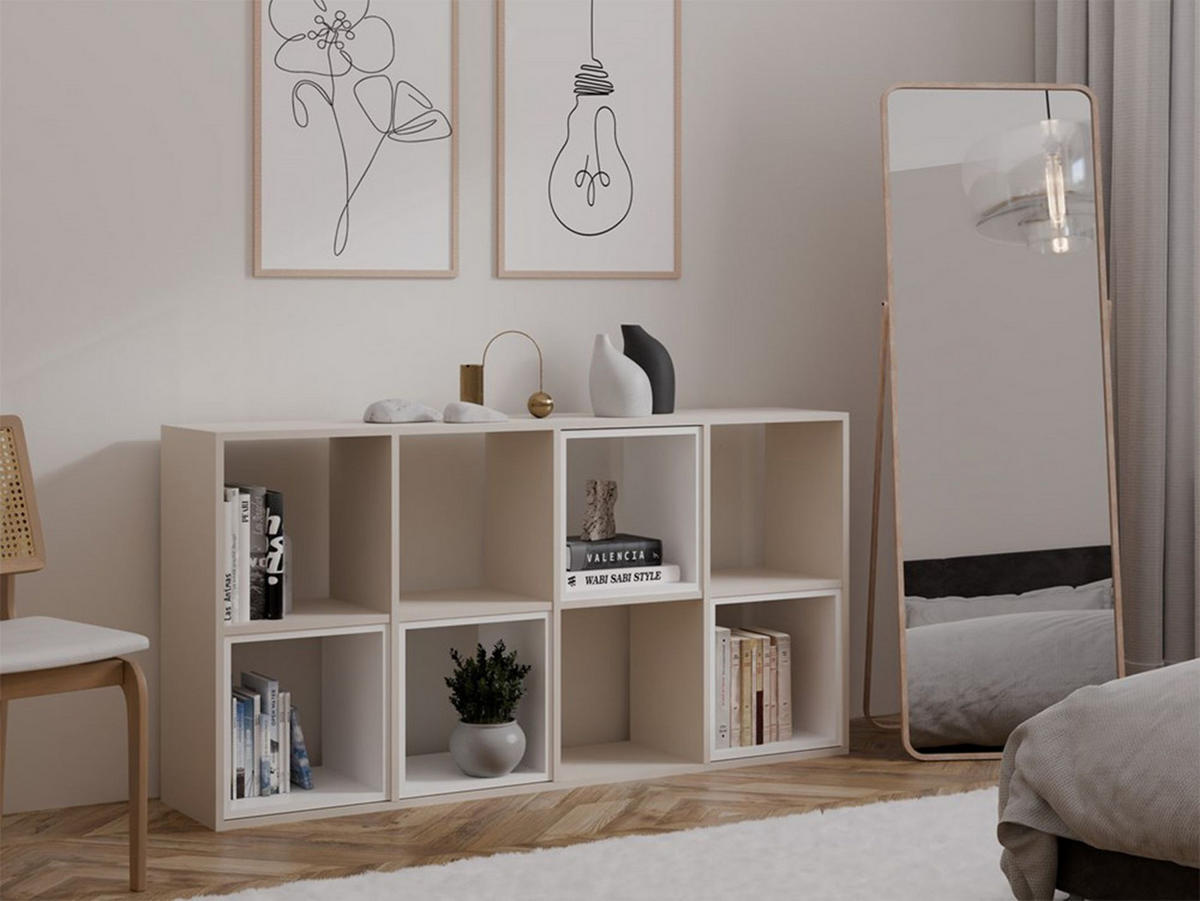 STANDREGAL Malax Greige 147 cm - Kaschmir, Holzwerkstoff (147/75/30cm) - Selsey