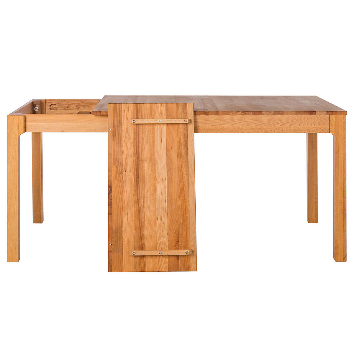 ESSTISCH - Massivholz - Buchefarben, Holz (80/120/75cm) - home24