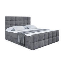 BOXBETT BRUGO-Z - 120 x 200 - H4 - Dunkelgrau - Dunkelgrau, Holzwerkstoff (120/200cm) - ALTDECOR