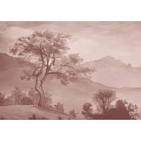 FOTOTAPETE italienische Landschaft 4 x 2.79 m - Pink, Papier (400/279cm) - ESTAhome
