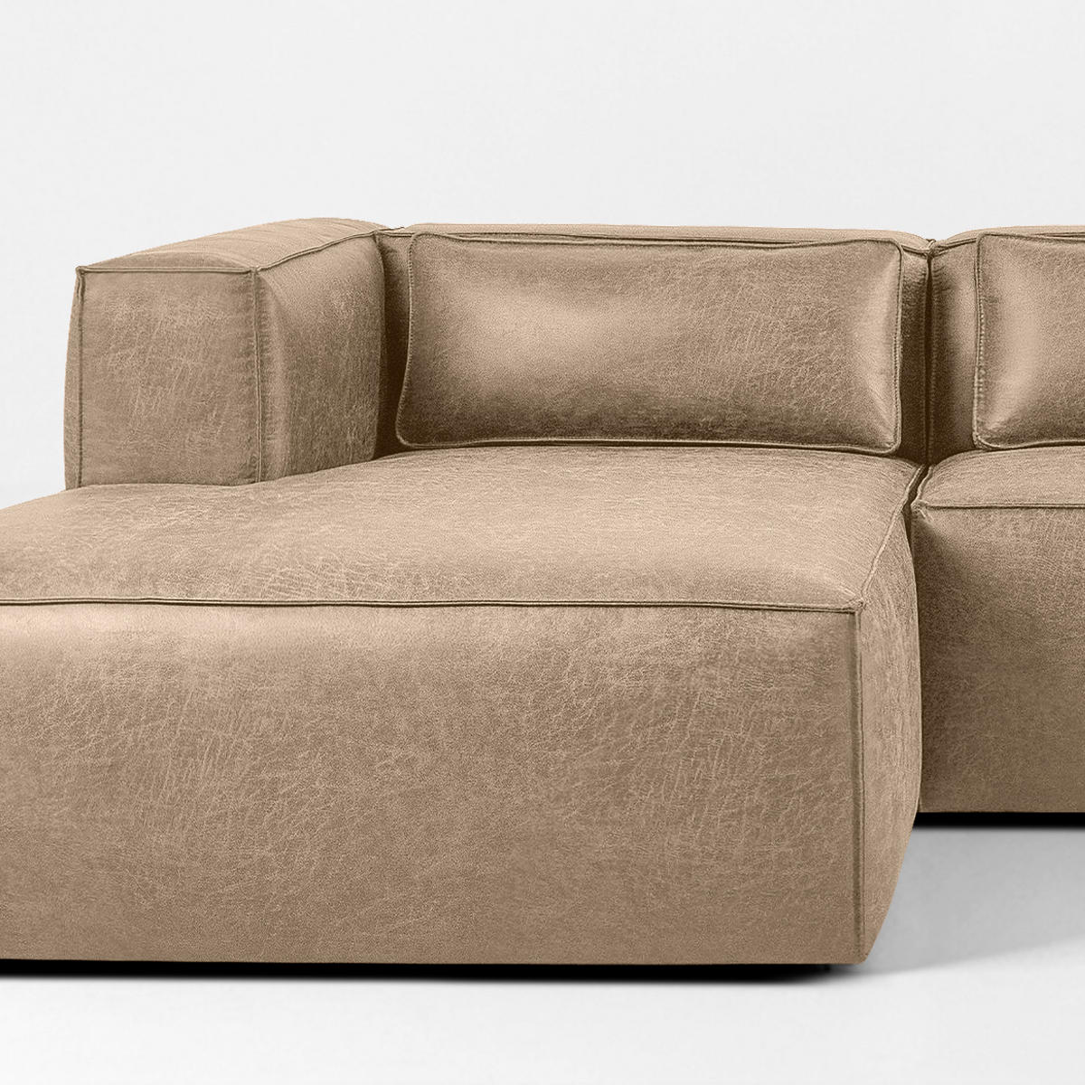 ECKSOFA LINKS FEROX, Beige - Beige, Holz/Holzwerkstoff (300/175cm) - KONSIMO®
