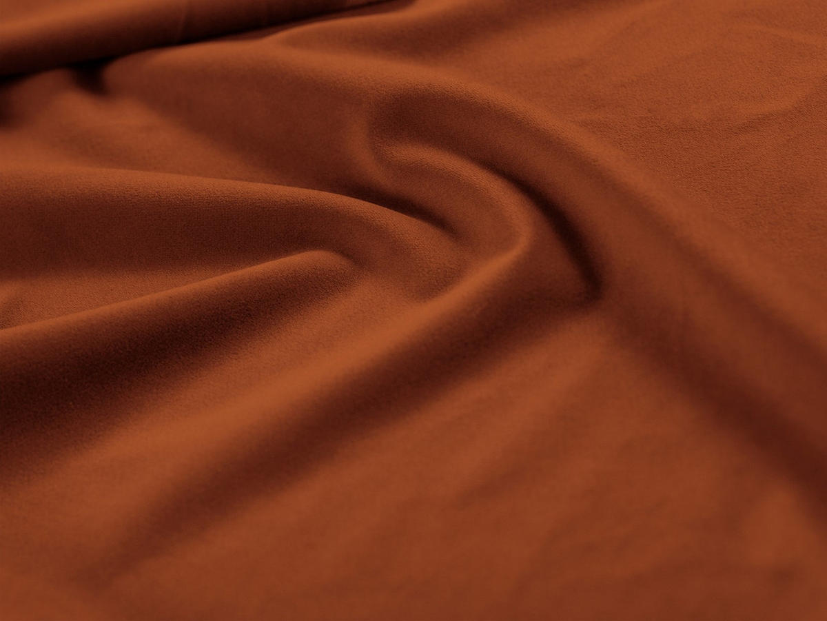 ECKSOFA modular links Lupine aus Samt terrakotta 5 Sitzplätze - Terra cotta, Textil (177/299cm) - Micadoni