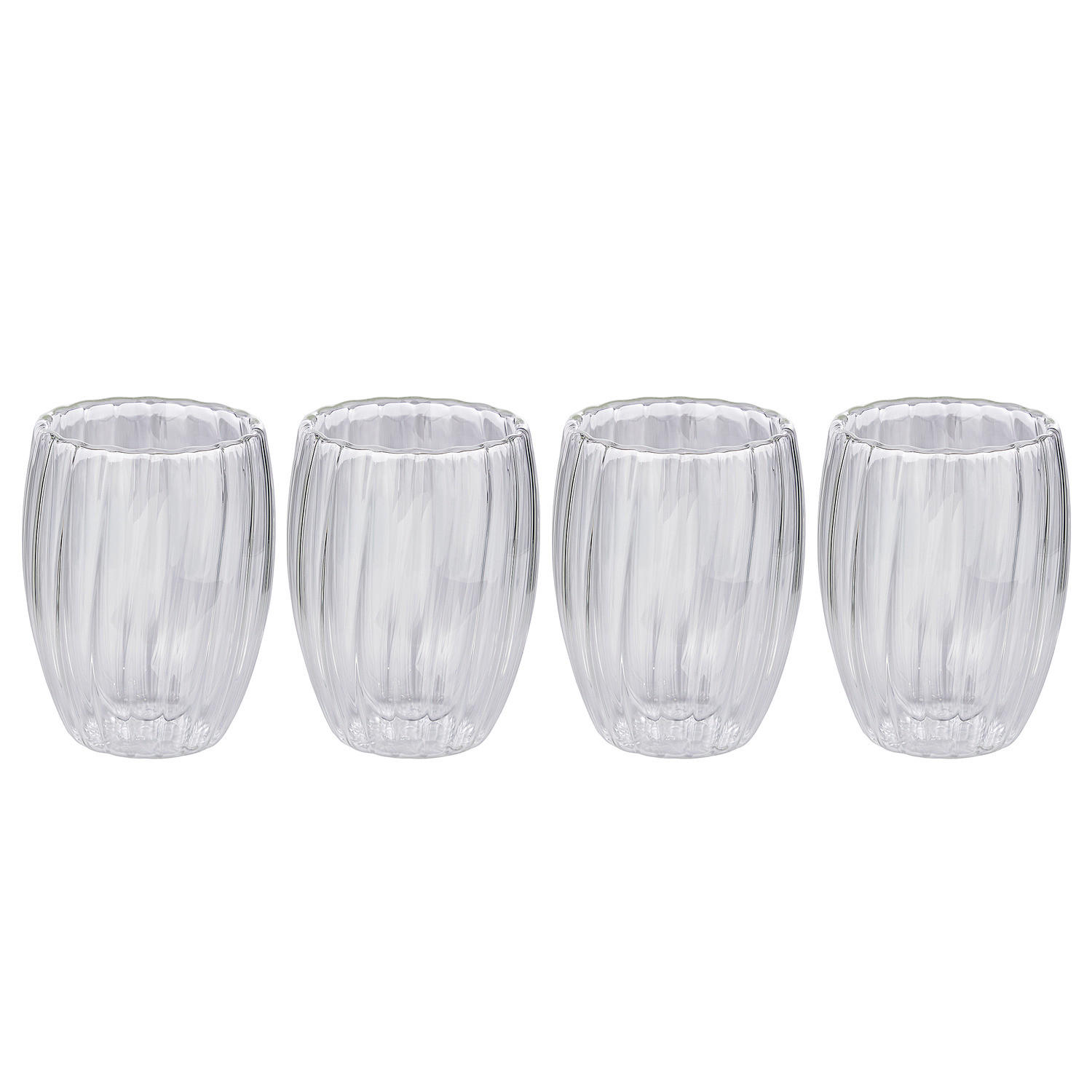 TRINKGLAS (4er Set) Hot & Cold - Transparent, Glas (0.33L) - BUTLERS
