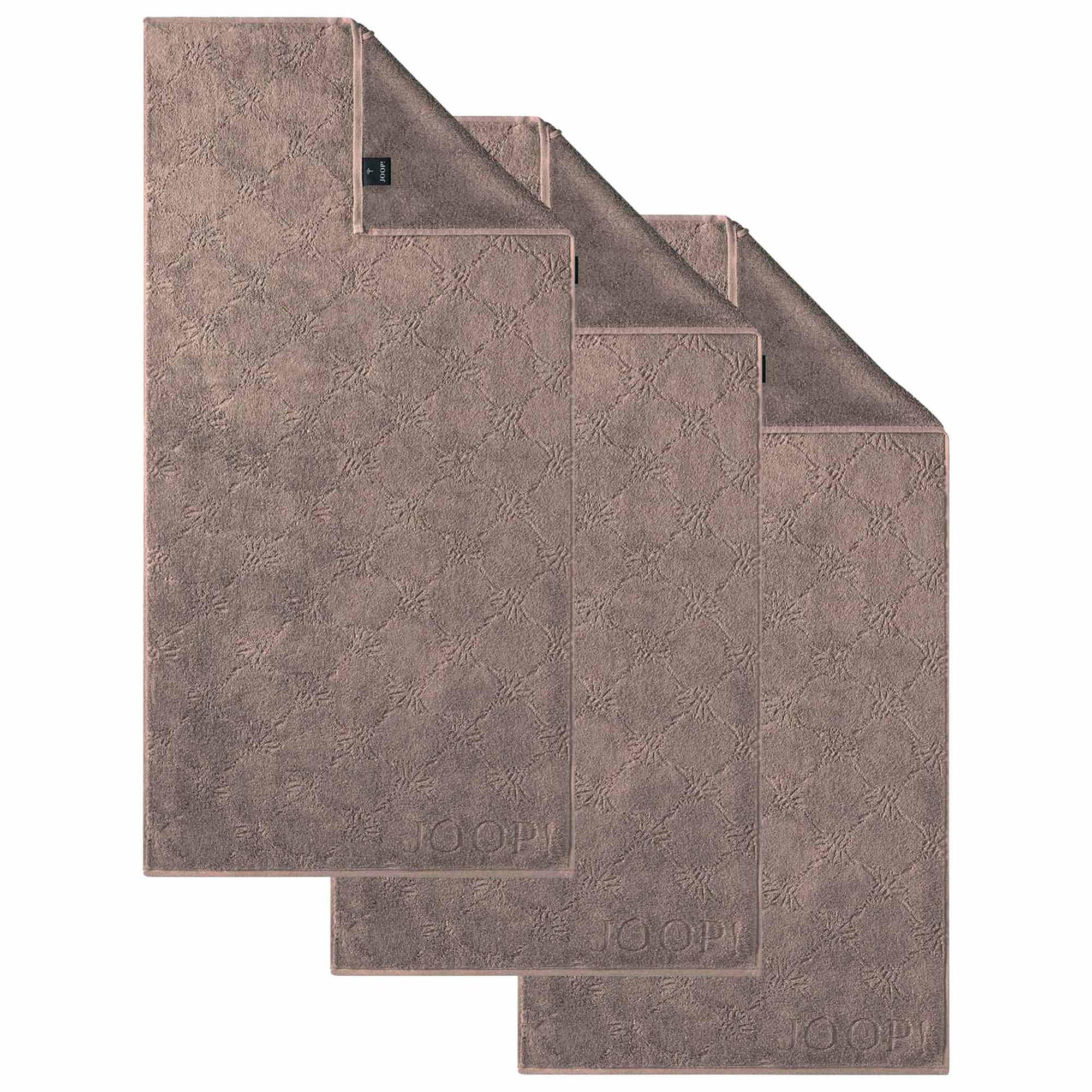 HANDTUCH Unisex Uni Cornflower Braun 3er Pack Baumwolle - Braun, Textil (30/50cm) - Joop!