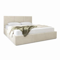POLSTERBETT mit Stauraum 140x200 cm in Beige - Beige, Holzwerkstoff (140/200cm) - Home Collective
