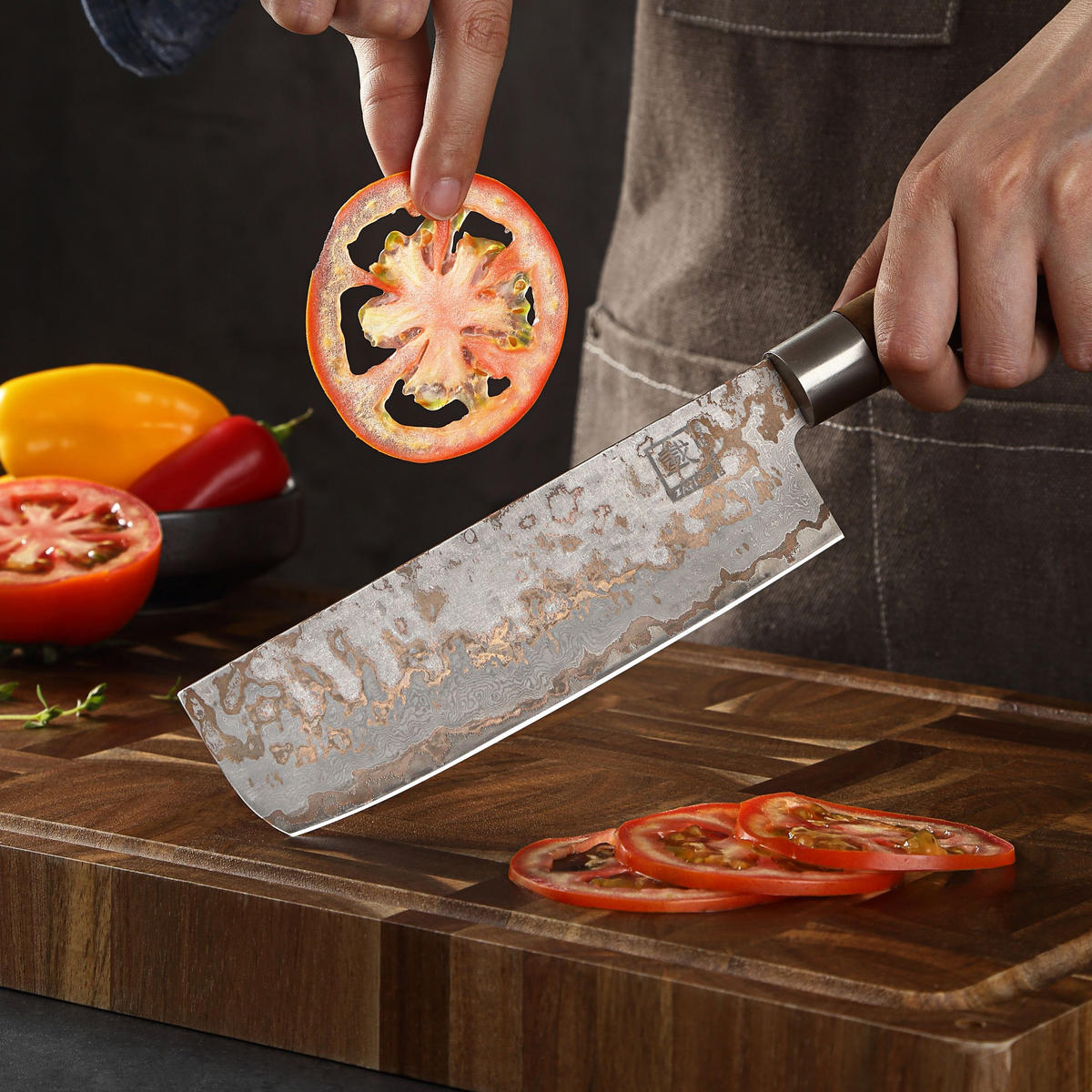 NAKIRI 17 cm - Ahornfarben, Holz/Metall (31cm) - Zayiko