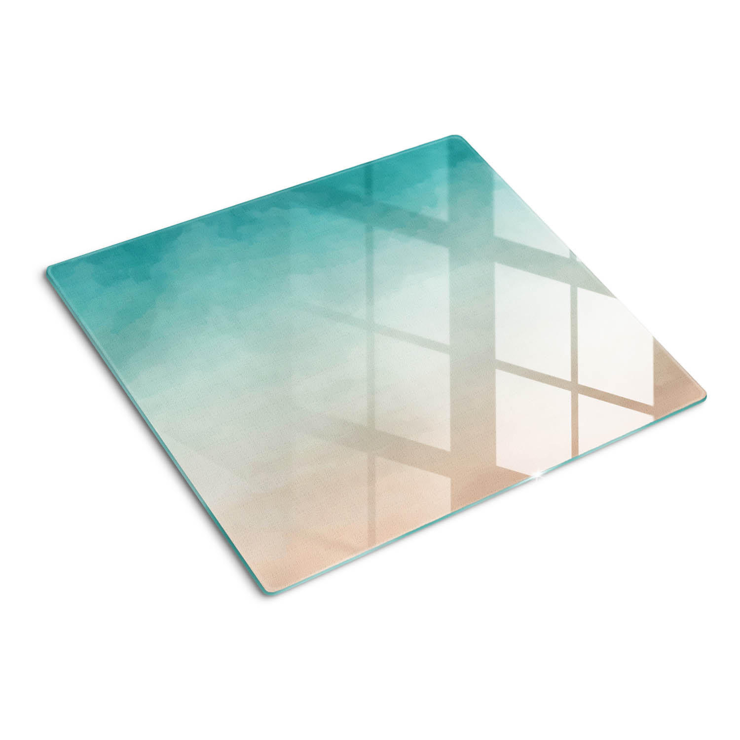 Tulup Glasplatte Mehrfarbig 60x0.4x52 cm