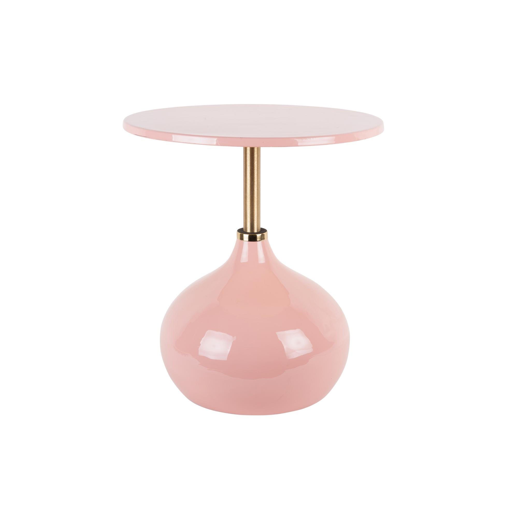 BEISTELLTISCH Kensi Rosa 30/30/52 cm - Pink, Metall (30/30/52cm) - Leitmotiv