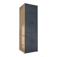 WASCHMASCHINENSCHRANK DORA-II 70cm Breit, 230cm Hoch - Anthrazit, Holzwerkstoff (70/230/74cm)