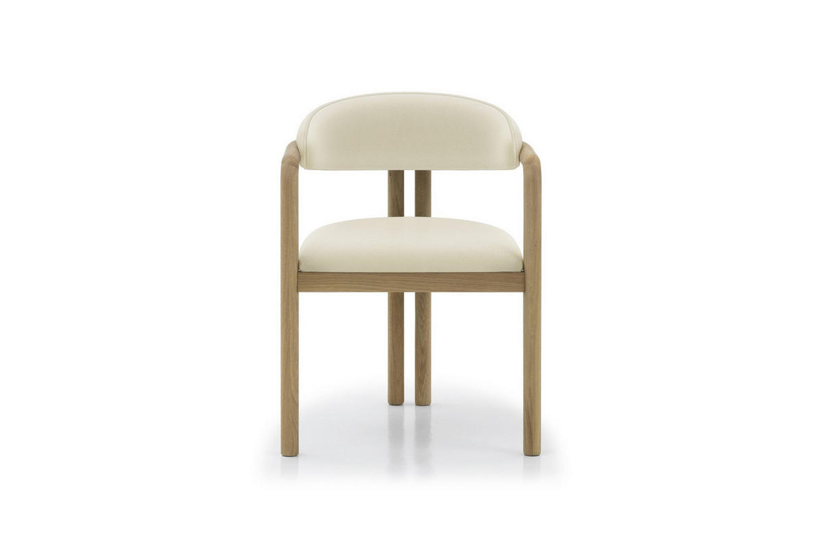 ESSZIMMERSTUHL Nature, Natur Massiveiche - Beige, Holz (58/77/59cm) - WOODEK