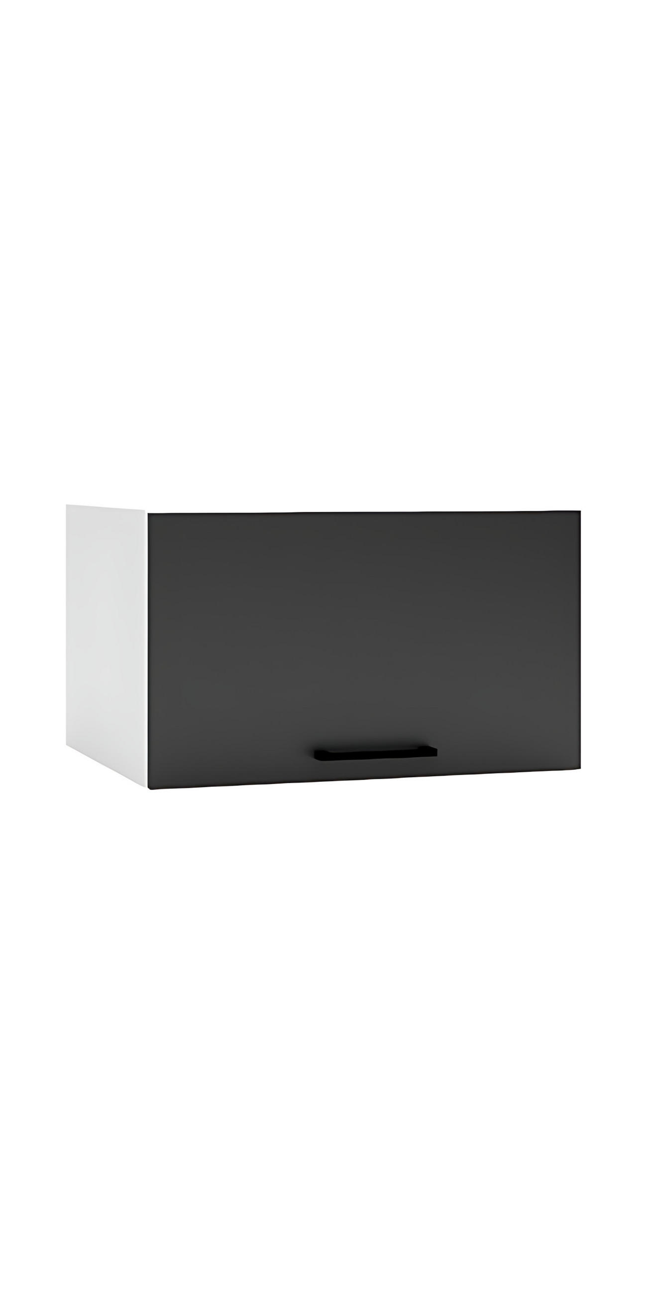 HÄNGESCHRANK W60OKGR GŁ.560 - Dnoria - Zeitlose Küchen Eleganz - Schwarz, Holz/Metall (60/36/56cm) - ROYAL24_MARKT