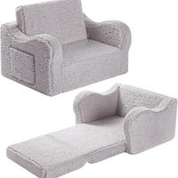 KINDERSOFA grau 43/60/43 cm - Grau, Textil (43/43/60cm)