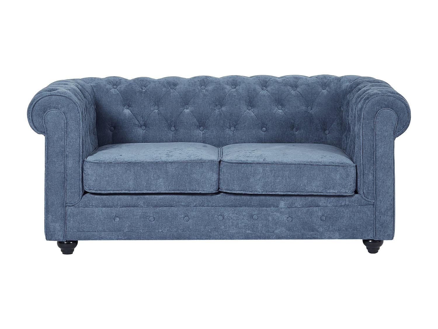 SOFA ohne Schlafmöglichkeit - 2 Personen - Stoff - Blau - - Blau, Textil (165/72/88cm) - Vente-Unique