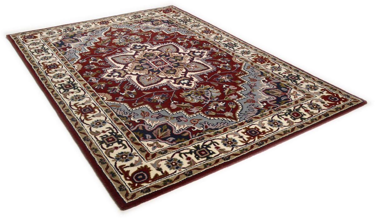HANDTUFTTEPPICH Royal Heriz 160x230 cm - Rot, Textil (160/230cm) - THEKO