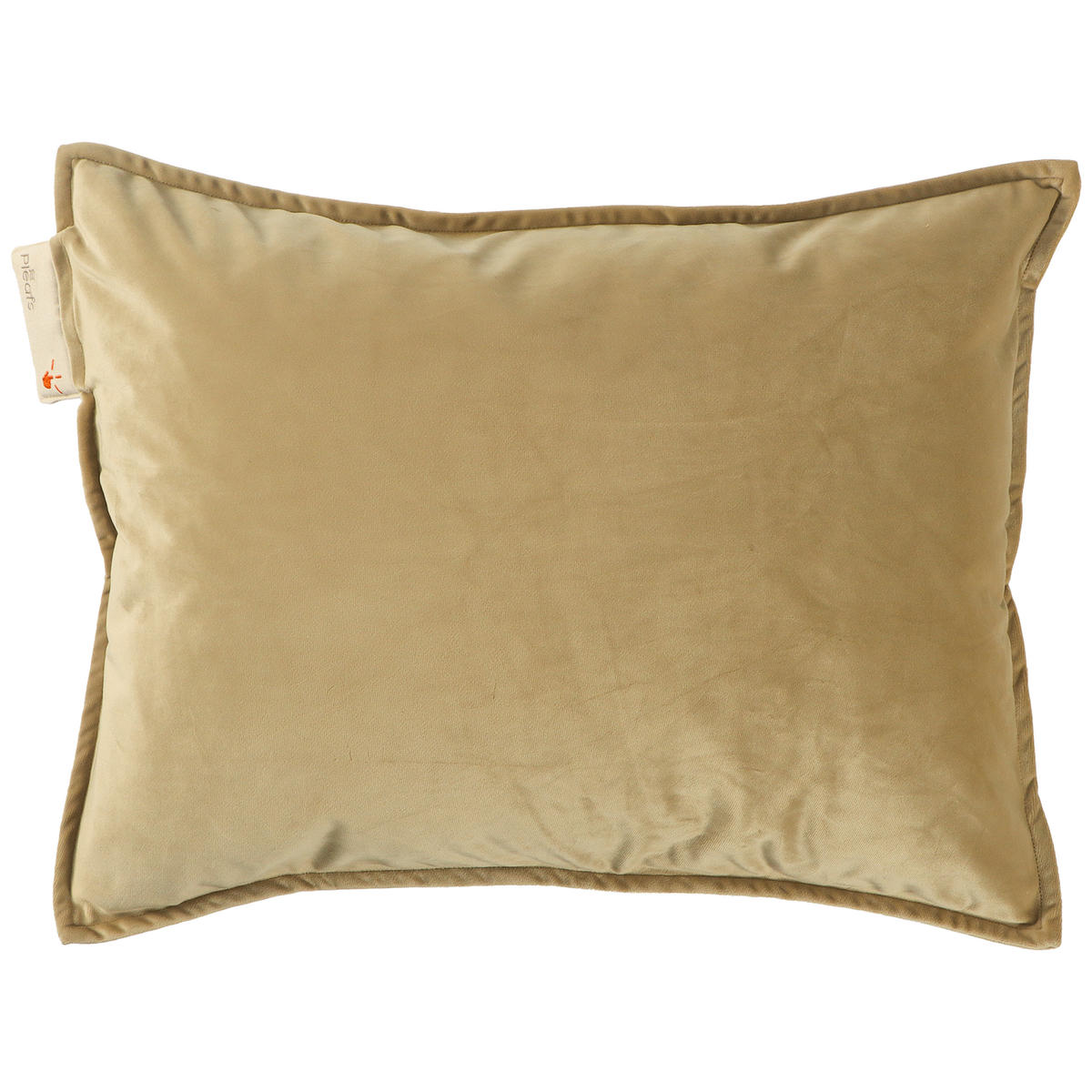 HEIZKISSEN Plush 45x60cm Crewel Tan - Beige, Textil (45/60cm) - Pleafs