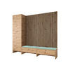 GARDEROBE Balma VI - Hellgrün, Holzwerkstoff (230/206/44cm) - MIRJAN24