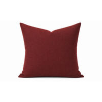 KISSENBEZUG Leinenoptik 50/50 cm Bordeaux - Bordeaux, Textil (50/50cm) - TiborTex