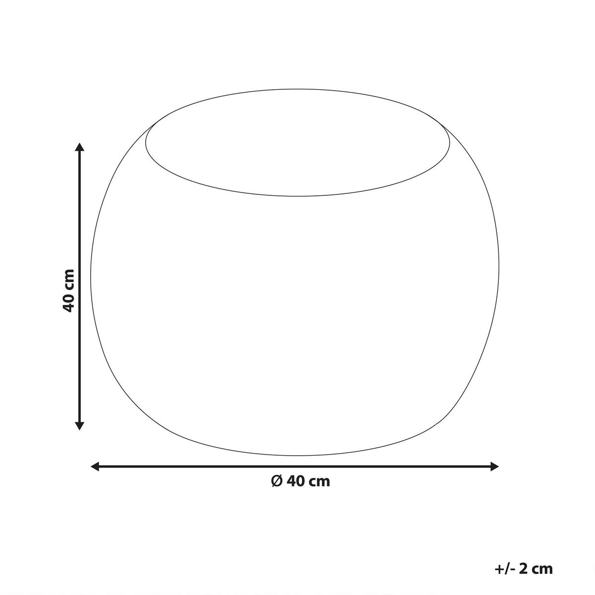 POUF Beige Arpatu - Beige, Naturmaterialen (40/40/40cm) - Beliani