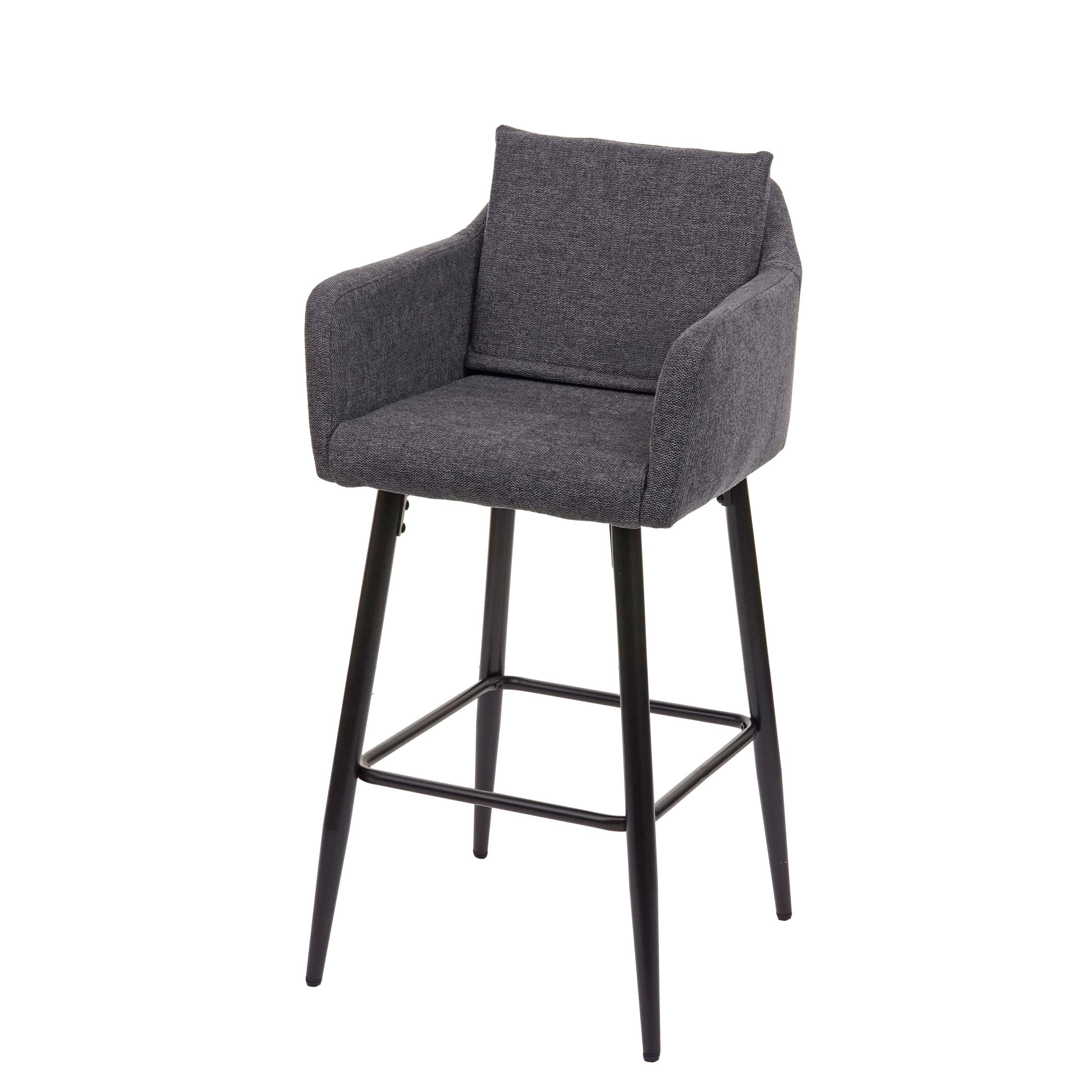 BARHOCKER Anthrazit - Anthrazit, Textil (54/105/53cm) - MCW