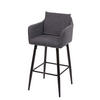 BARHOCKER Anthrazit - Anthrazit, Textil (54/105/53cm) - MCW