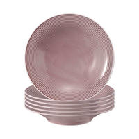 SUPPENTELLER Beat Color Glaze Altrosa ø 22,5 cm 6er Set - Rosa, Keramik (22.5cm) - Seltmann Weiden